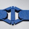 26 PE polyethylene shadow hinge foam that is blue and black for packaging