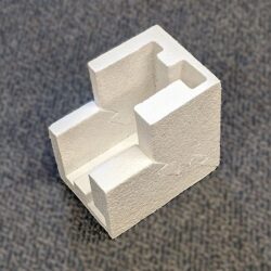 3 Two pieces of foam joined together to make a piece similar to the molded EPS corner protector