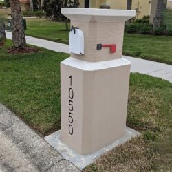 Custom architectural foam mailbox