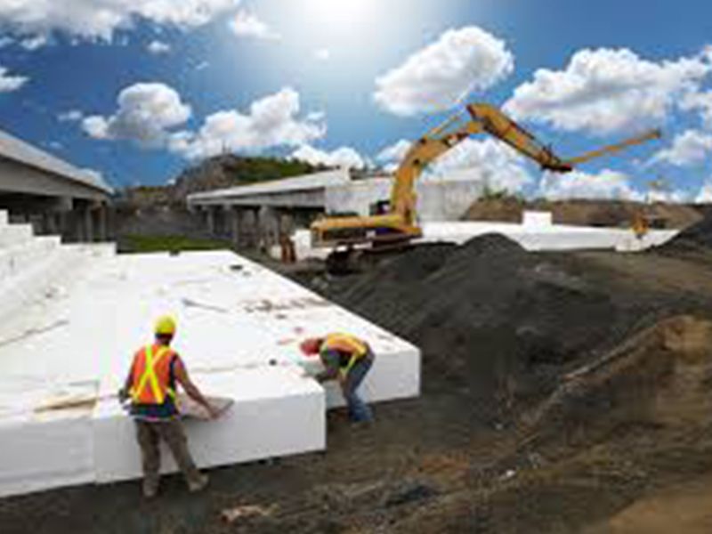 EPS Geofoam used for ground fill void