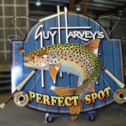 EPS expanded polystyrene Styrofam 3 dimensional exterior sign painted with a hardcoat