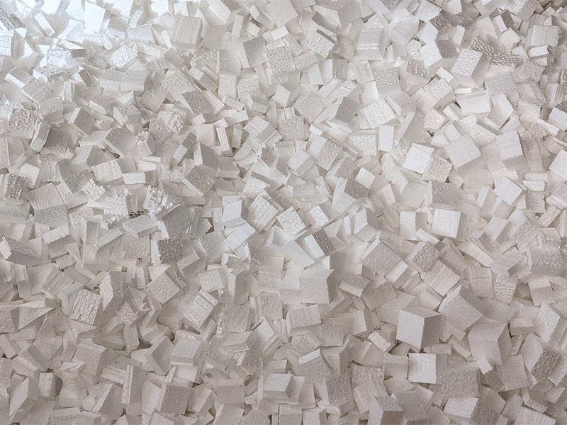 Eco-friendly packing peanuts made from recycled eps styrofoam