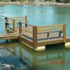 Foating dock on Styrofoam EPS Foam pontoons