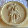 Palm tree polystyrene medallion with a smooth urethane hardcoat