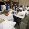 Pillow factory manufacturing pillows