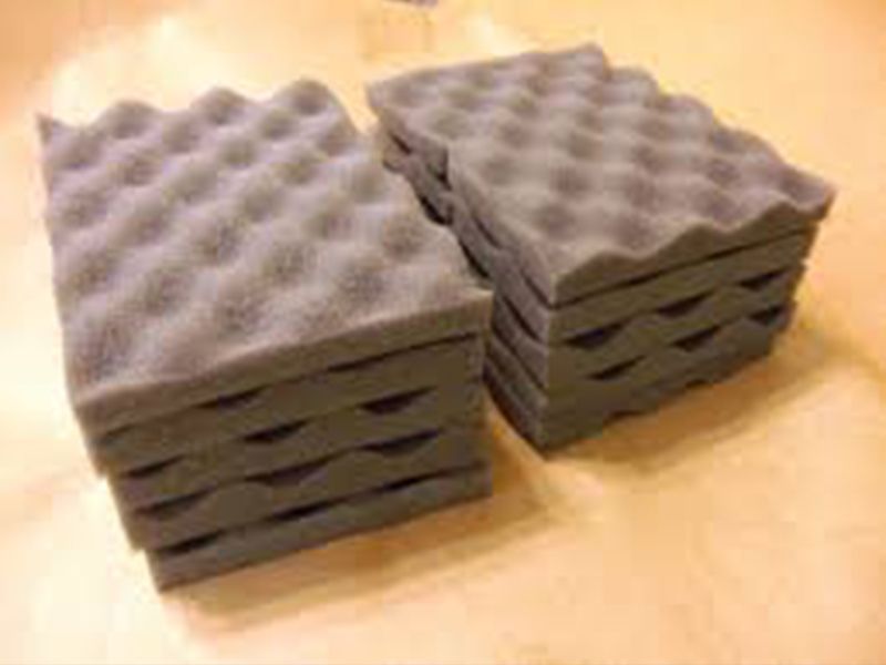 Polyurethane PU convoluted eggcrate foam acoustic tiles